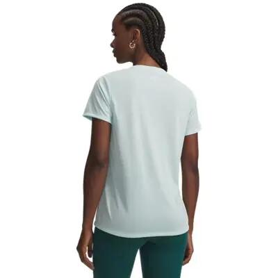 Camiseta de manga corta con cuello en V para mujer Under Armour Tech 2/3