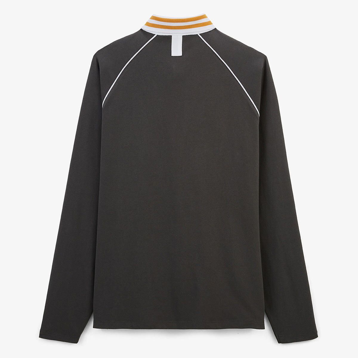 Maglia da rugby con maniche raglan in cotone grigio antracite 3/5