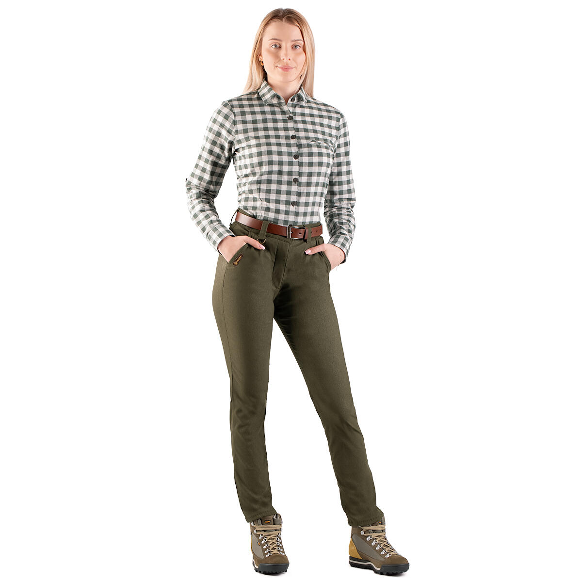 Chemise de chasse pour femme Tagart Montana en 100 % coton 3/4