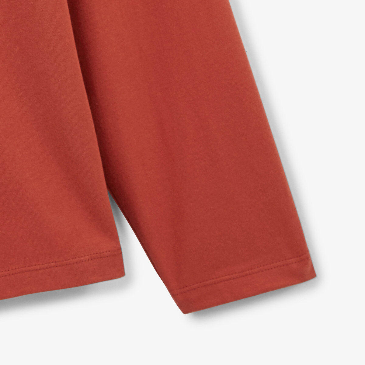 Maglia da rugby con maniche raglan in cotone arancione ruggine 5/5