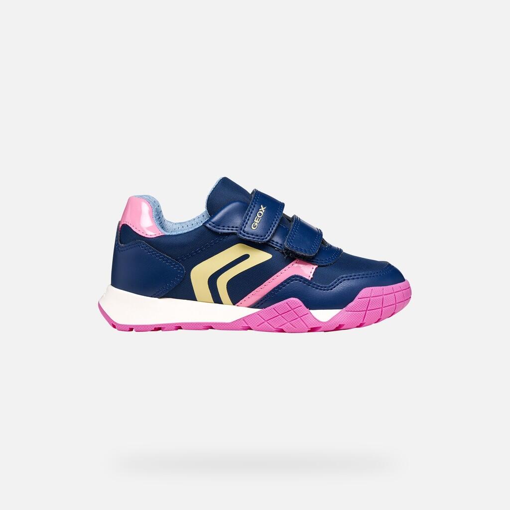 Baskets Fille RANN-E GIRL Bleu Roi Foncé/Rose 2/7