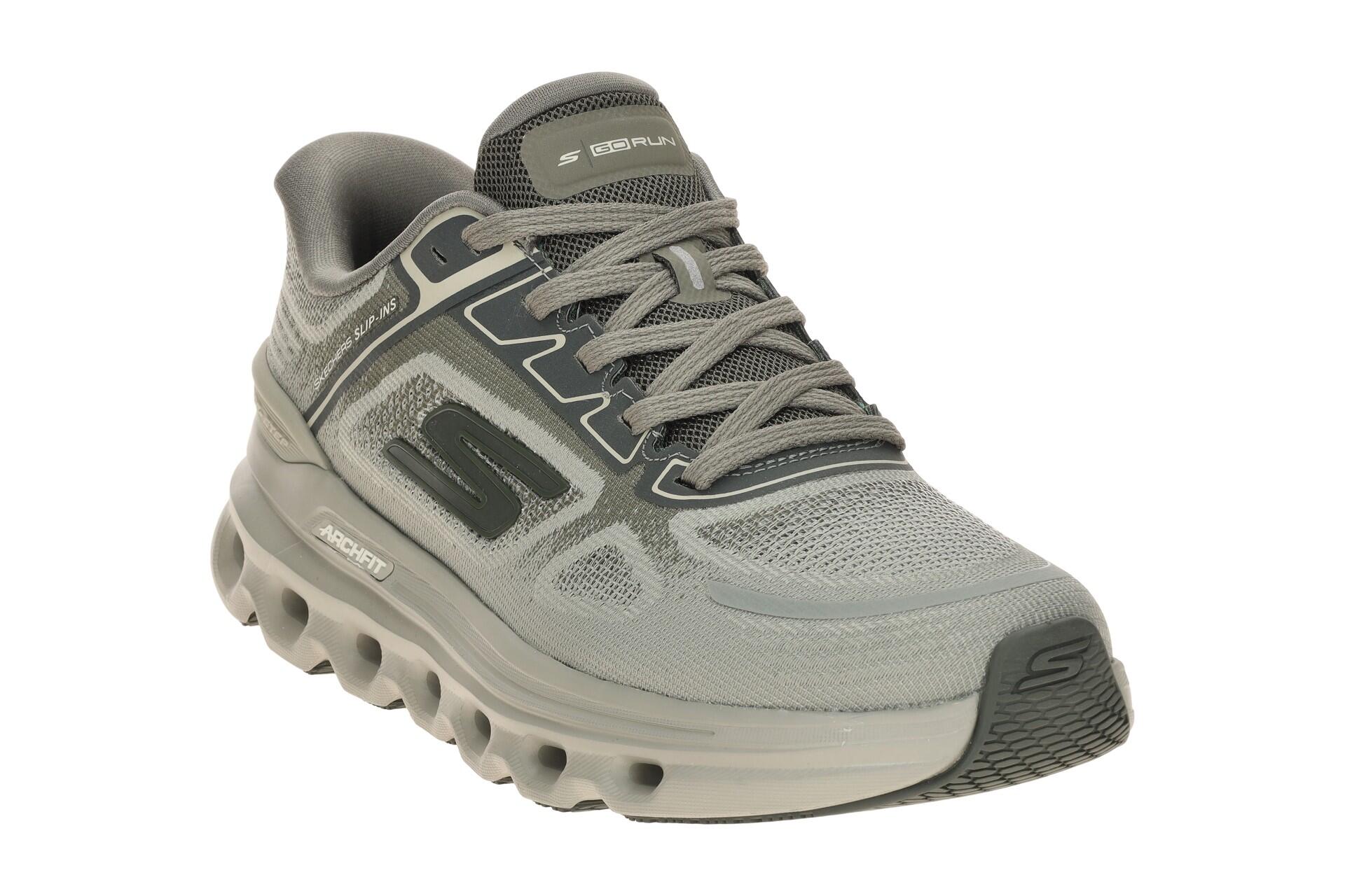 Skechers Go Run Glide Schuhe grün grau Sport Slip-Ins 221120 3/7