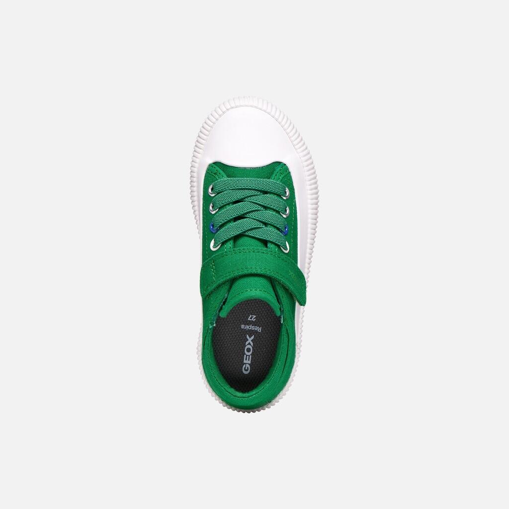 Baskets Garçon J TIPPESTE BOY Vert/Blanc 7/7