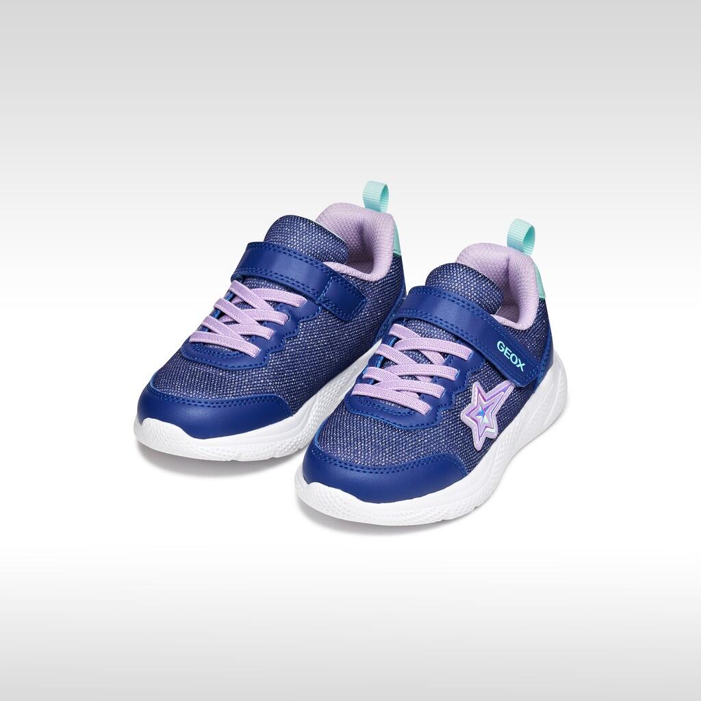Baskets Fille J SPRINTYE GIRL Bleu/Lilas 3/7