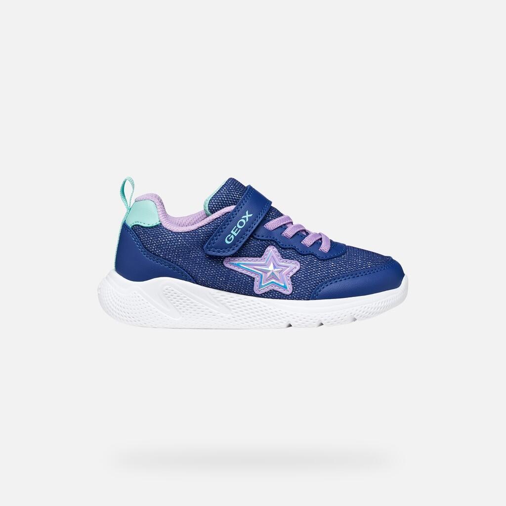 Baskets Fille J SPRINTYE GIRL Bleu/Lilas 2/7