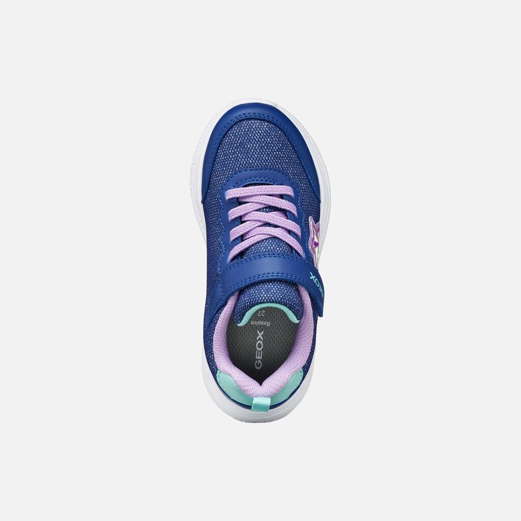 Baskets Fille J SPRINTYE GIRL Bleu/Lilas 7/7
