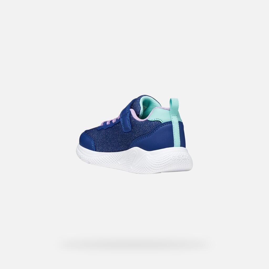 Baskets Fille J SPRINTYE GIRL Bleu/Lilas 5/7