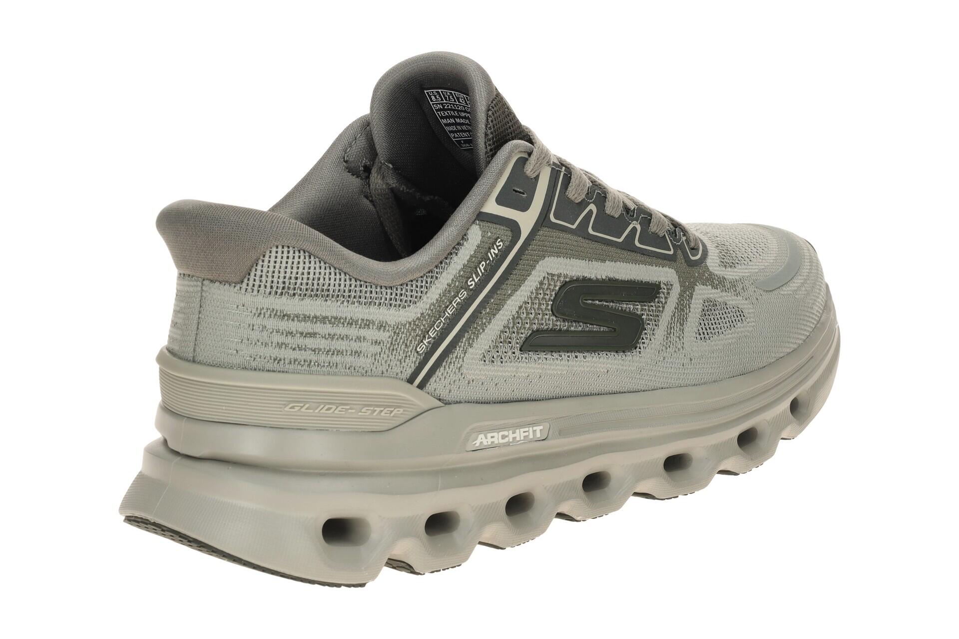 Skechers Go Run Glide Schuhe grün grau Sport Slip-Ins 221120 4/7