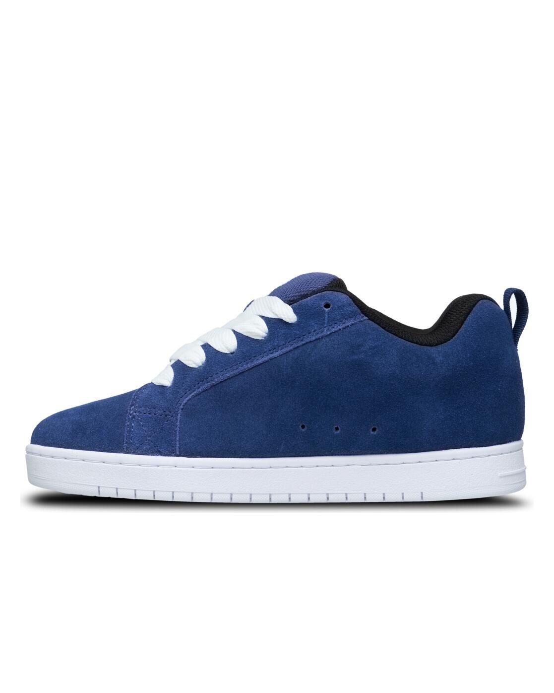 Zapatillas de piel COURT GRAFFIK Azul Hombre 3/4