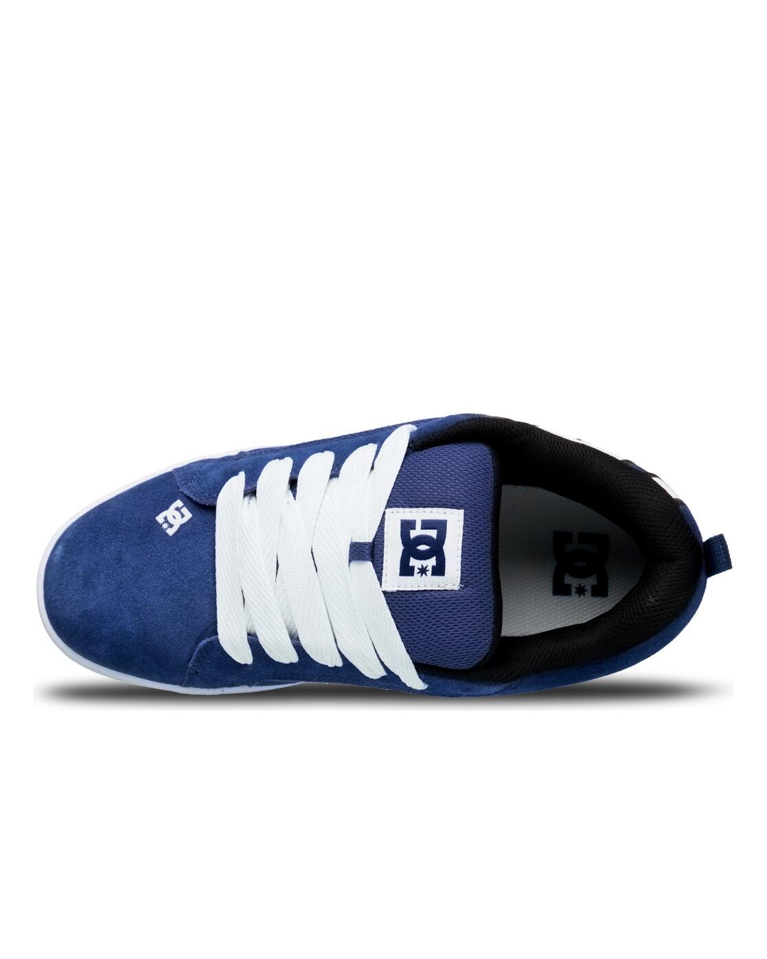 Zapatillas de piel COURT GRAFFIK Azul Hombre 4/4