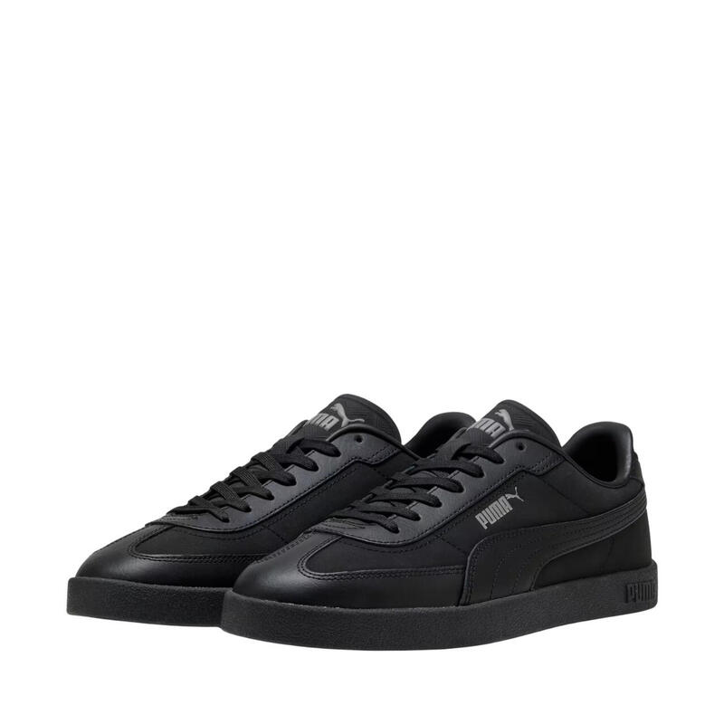 Puma Club II Era L pantofi din piele negru, talpă SoftFoam+, șireturi