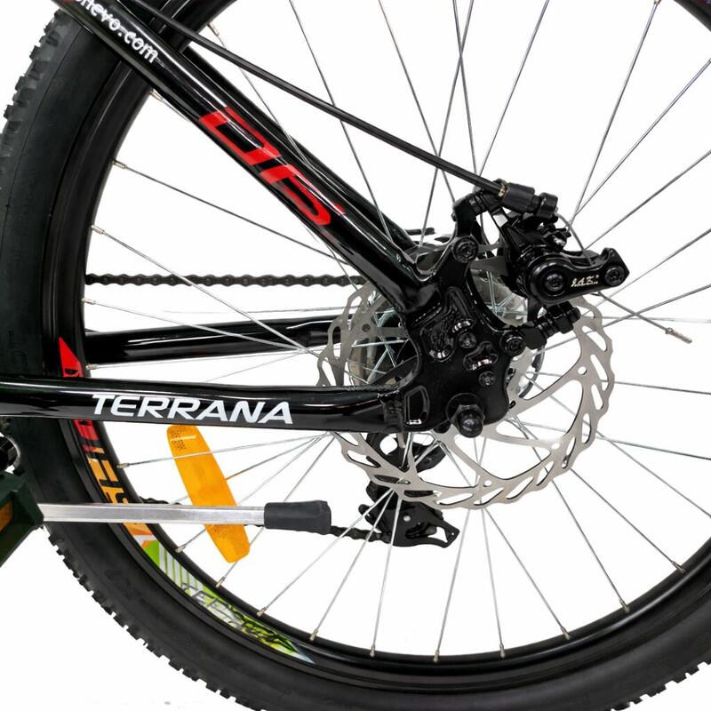 Bicicleta Copii Dhs Terrana 2423, model 2026 - 24 Inch, Rosu-Negru
