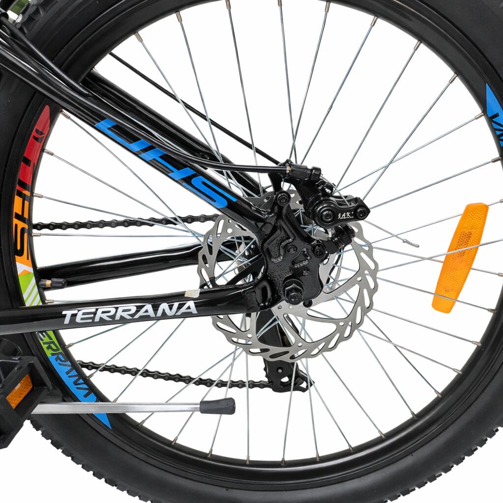 Kinderfahrrad DHS Terrana 2423 – 24 Zoll, Modell 2026, Blau-Schwarz 5/7