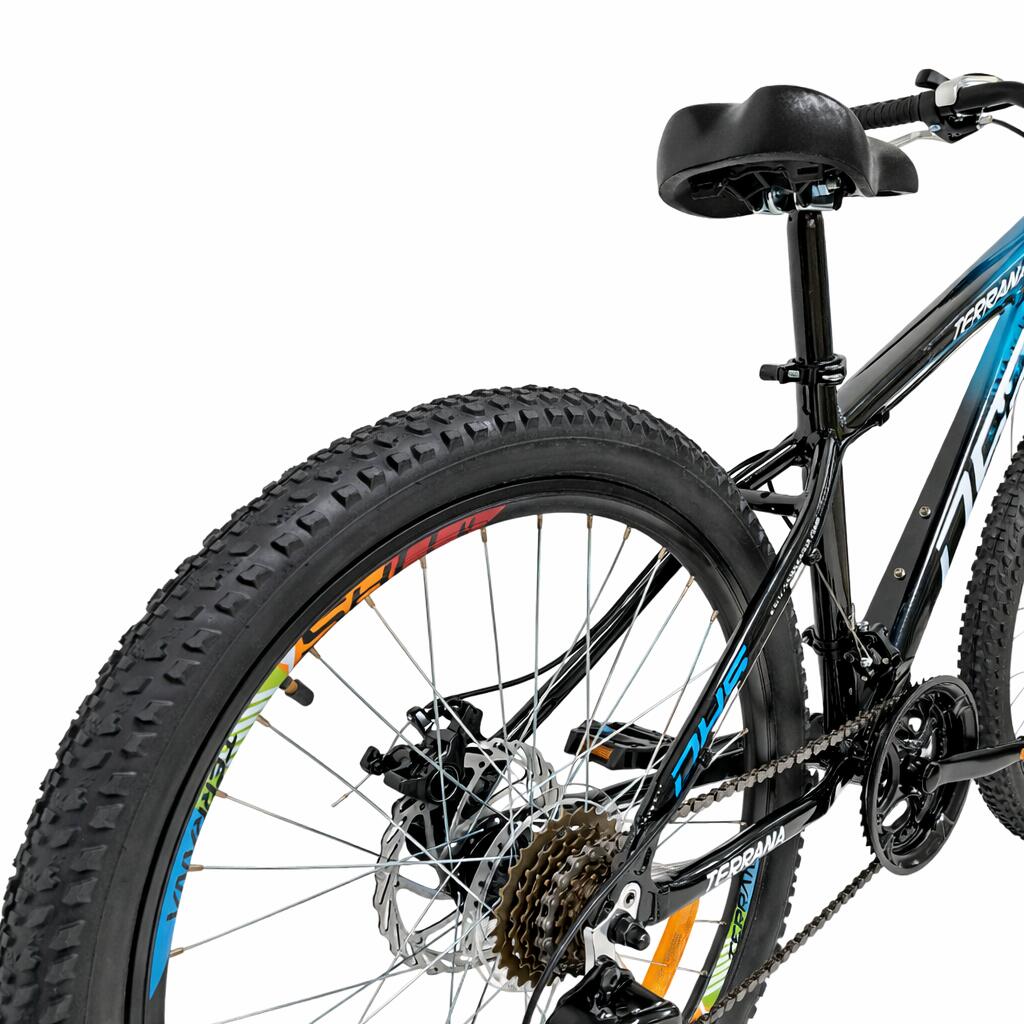 Kinderfahrrad DHS Terrana 2423 – 24 Zoll, Modell 2026, Blau-Schwarz 4/7