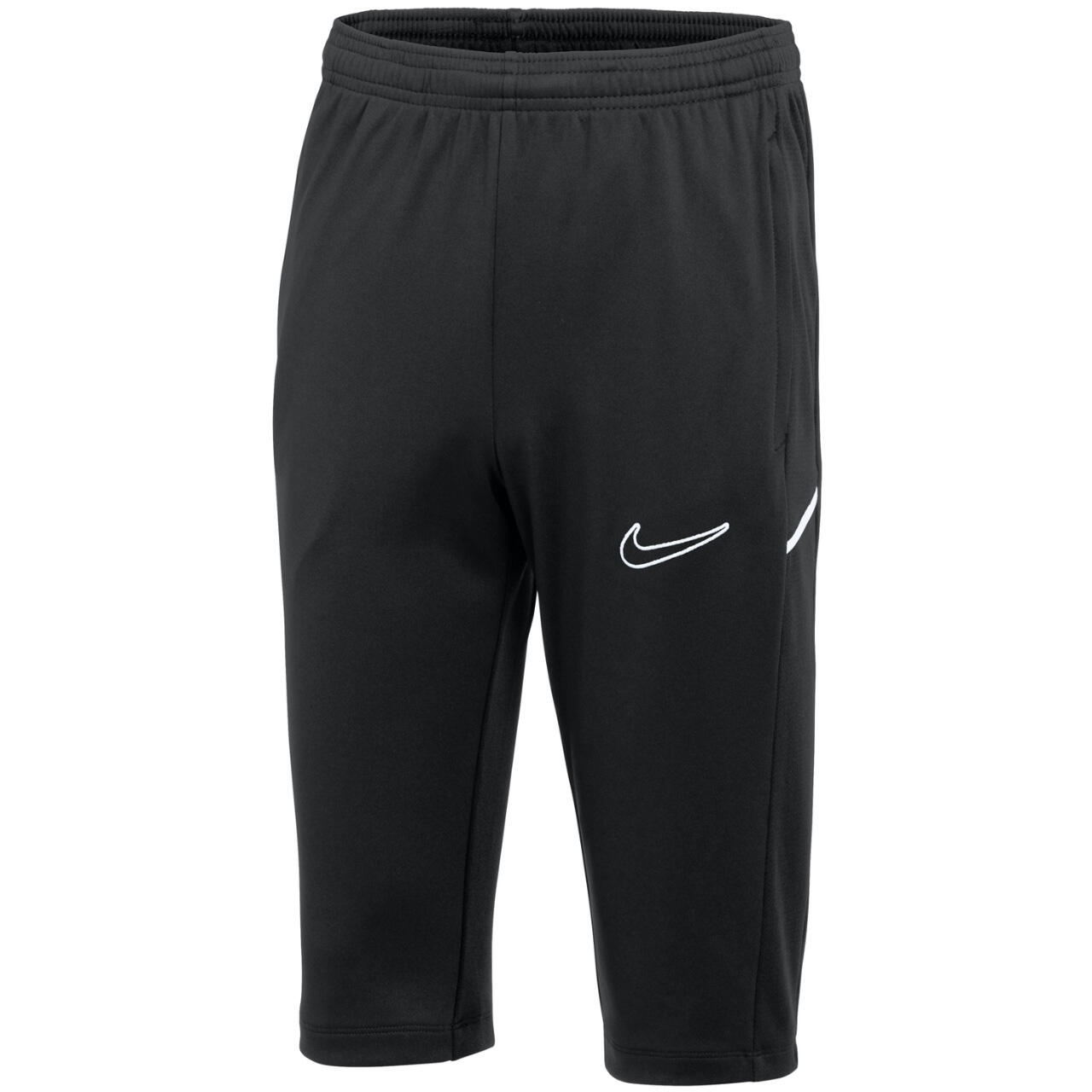 Pantalon 3/4 Garçons Nike Dri-FIT Academy 25 Noir/Blanc Taille S 1/3