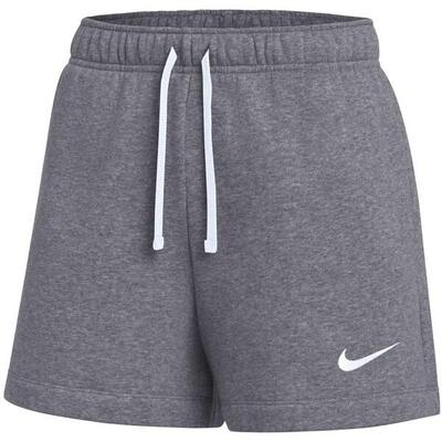 Damesshort nike fleece katoen grijs