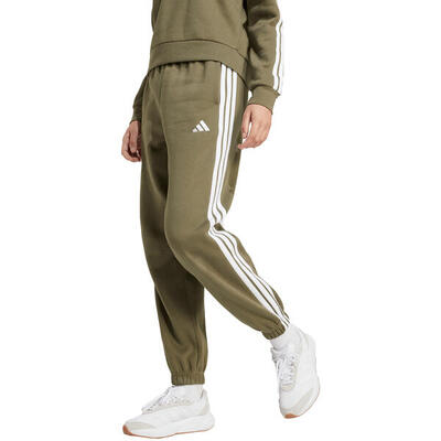 Pantaloni da donna adidas Essentials 3-Stripes Fleece Loose-Fit