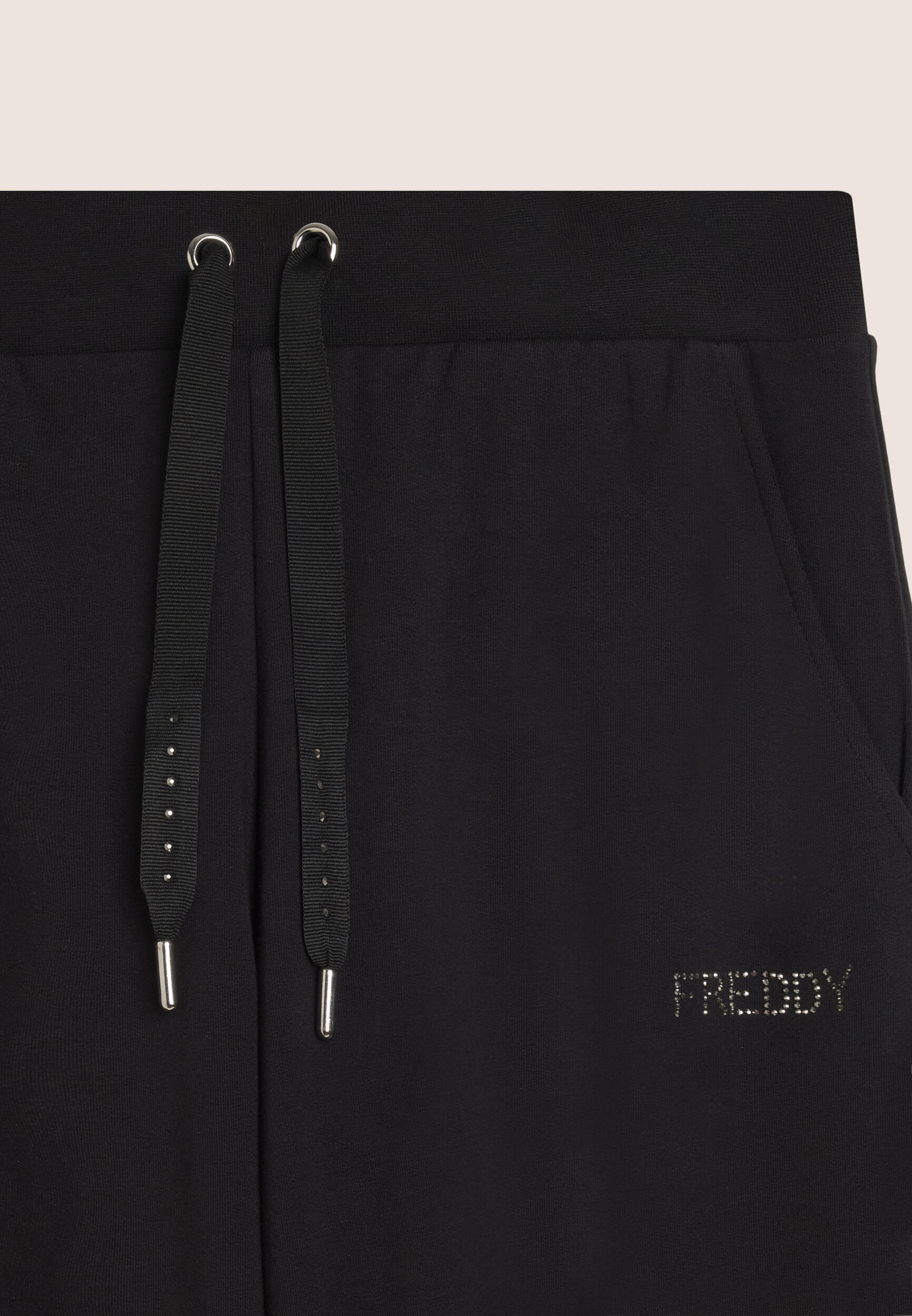 Pantalon de sport avec bas côtelés et paillettes 3/3