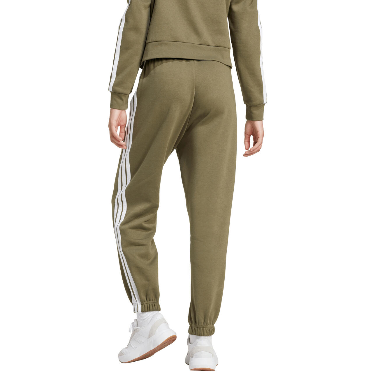 Adidas Essentials 3-Stripes Fleece Loose-Fit damesbroek 3/6