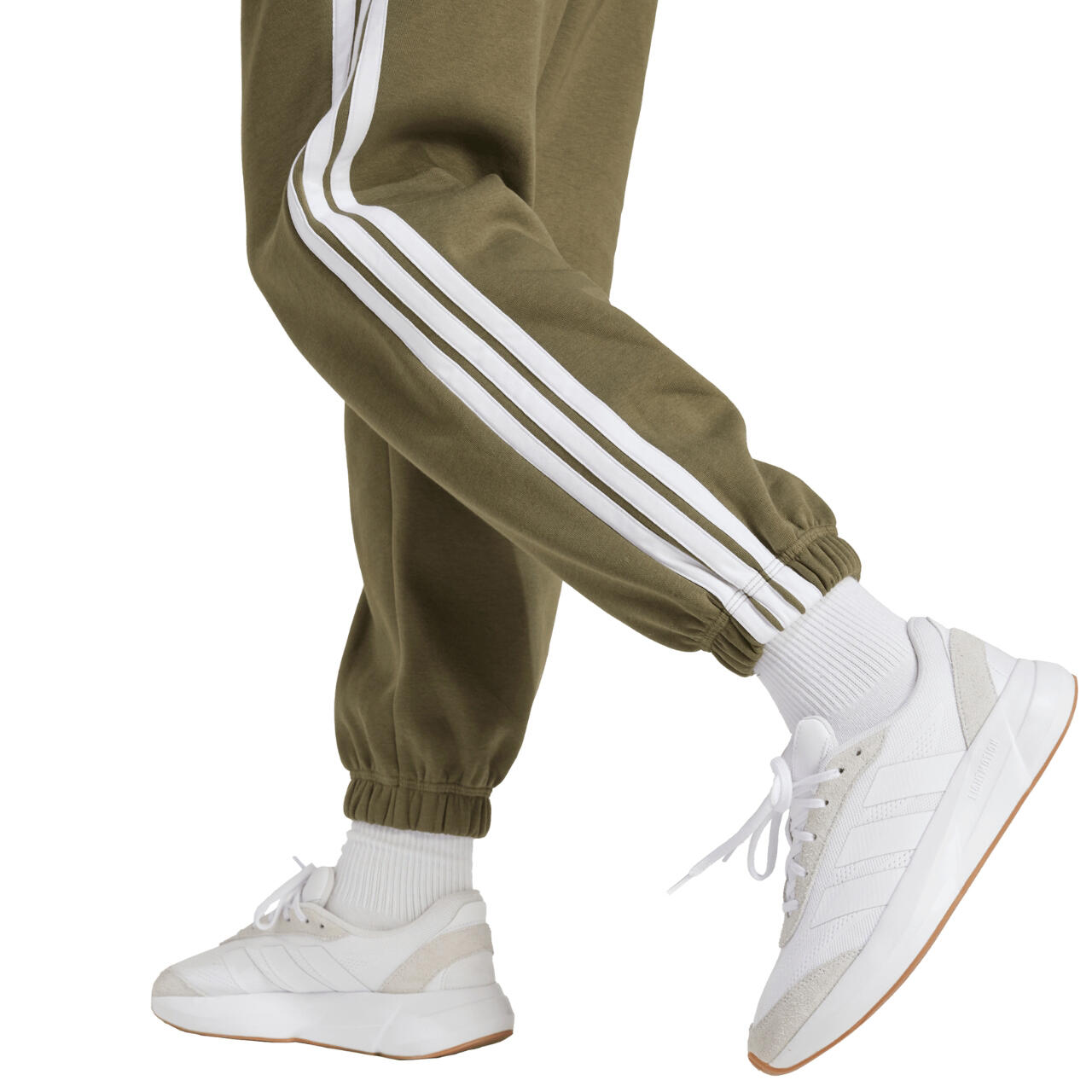 Adidas Essentials 3-Stripes Fleece Loose-Fit damesbroek 5/6