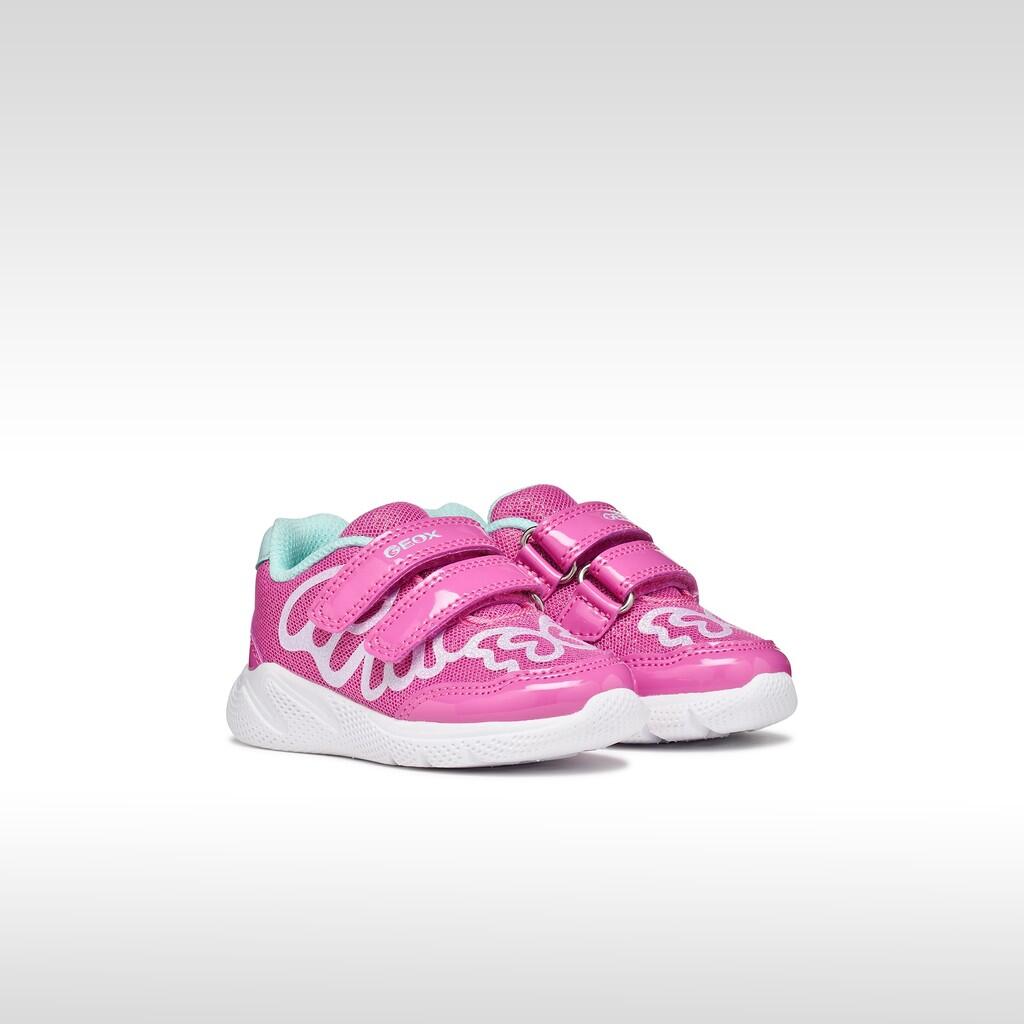 Baskets Bébé Fille SPRINTYE BABY GIRL Fuchsia/Vert D'eau 3/7