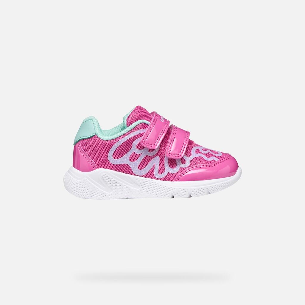 Baskets Bébé Fille SPRINTYE BABY GIRL Fuchsia/Vert D'eau 2/7