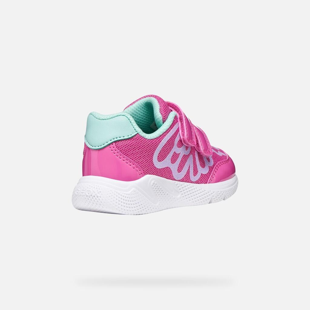 Baskets Bébé Fille SPRINTYE BABY GIRL Fuchsia/Vert D'eau 6/7