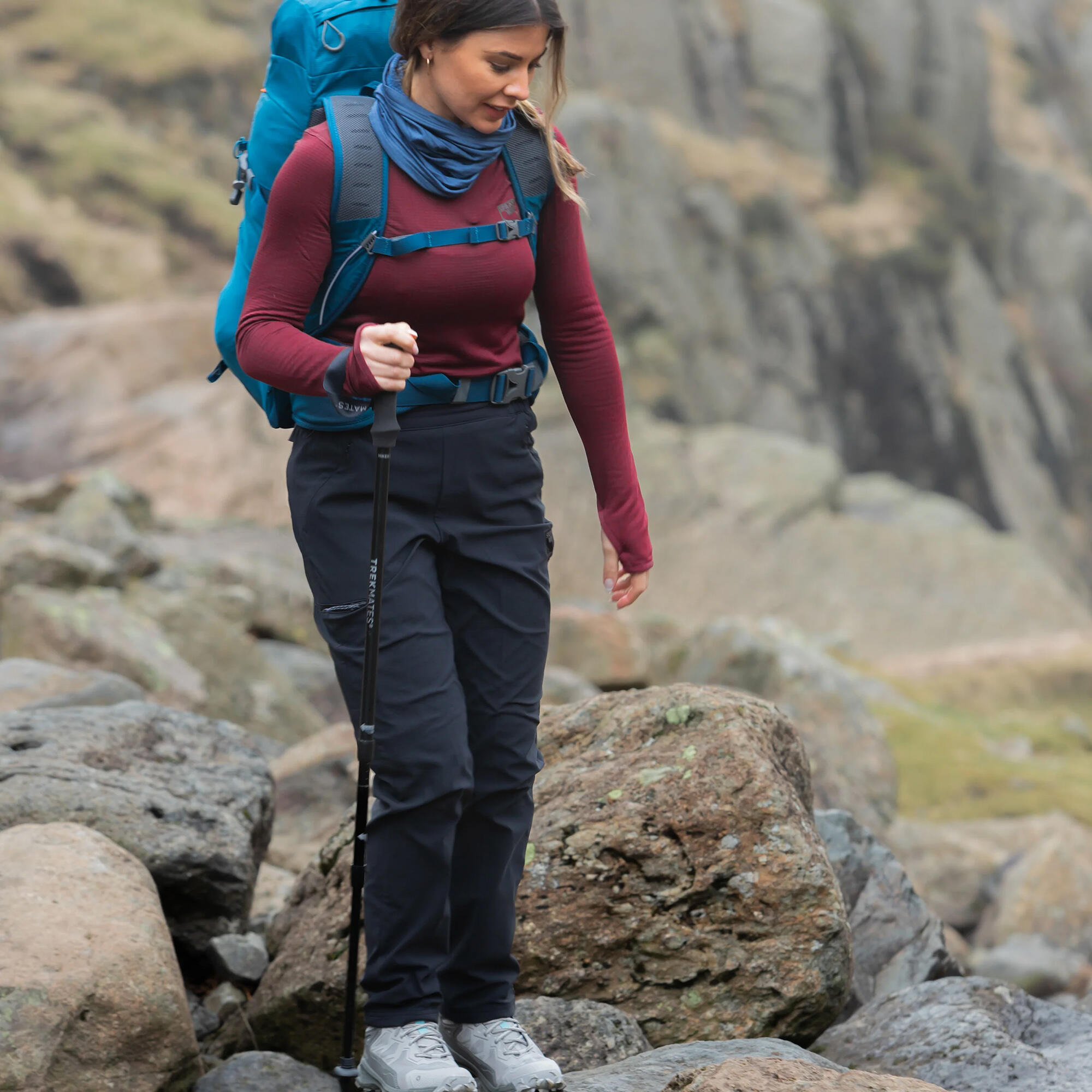 Trekmates - Verstellbarer Anti-Schock Wander- & Gehstock 4/5