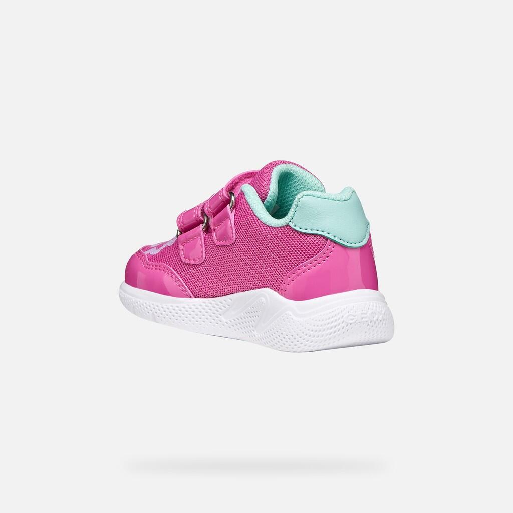 Baskets Bébé Fille SPRINTYE BABY GIRL Fuchsia/Vert D'eau 5/7