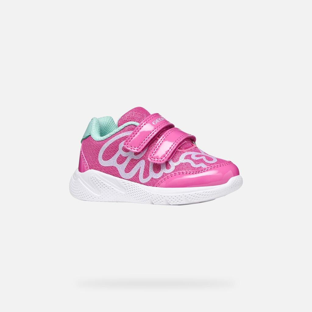 Baskets Bébé Fille SPRINTYE BABY GIRL Fuchsia/Vert D'eau 4/7