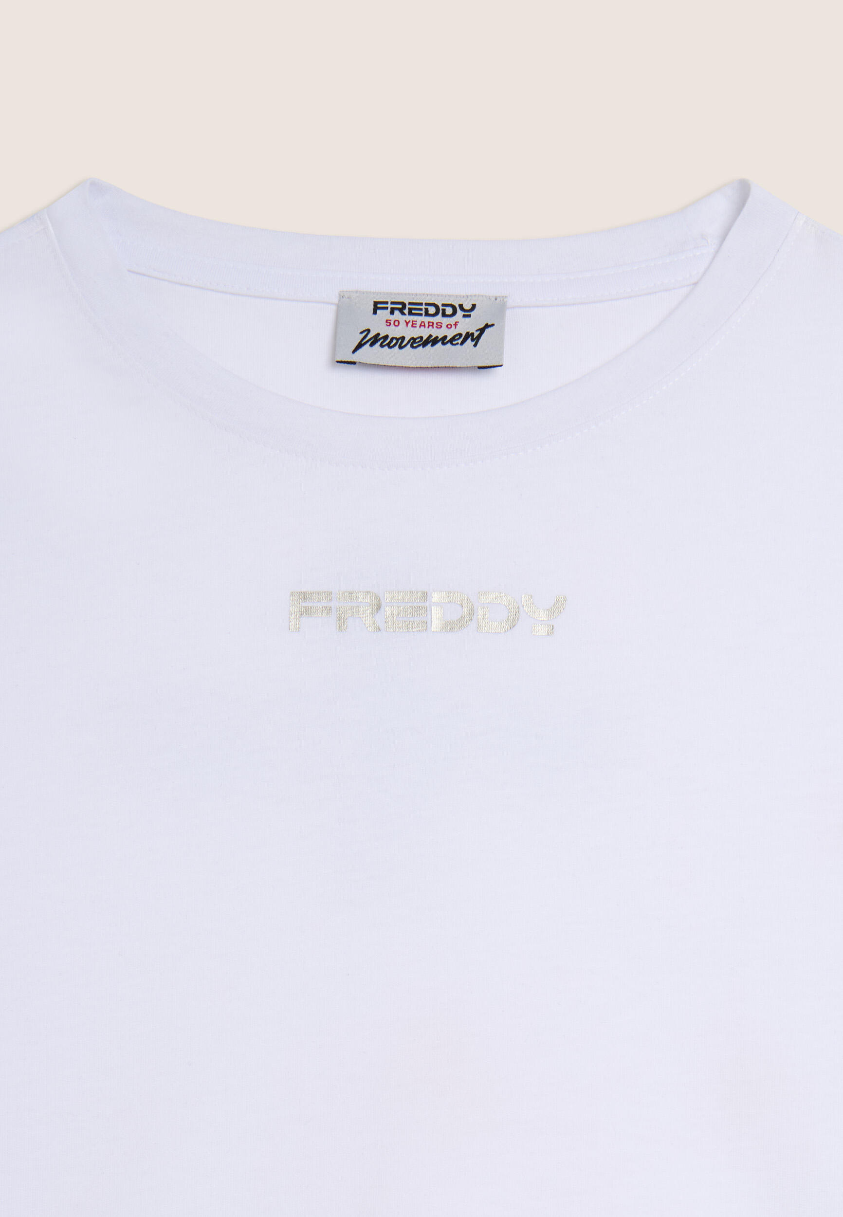 T-shirt avec imprimé MOV perlé et détails contrastés 3/3