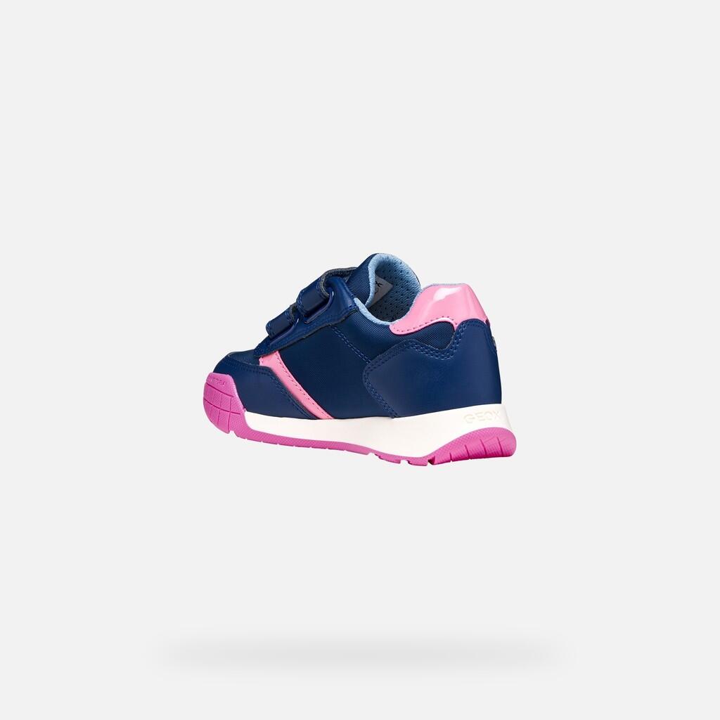 Baskets Fille RANN-E GIRL Bleu Roi Foncé/Rose 5/7