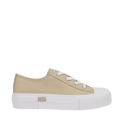 Lee damessneakers beige - lage sportschoenen, synthetisch/textiel