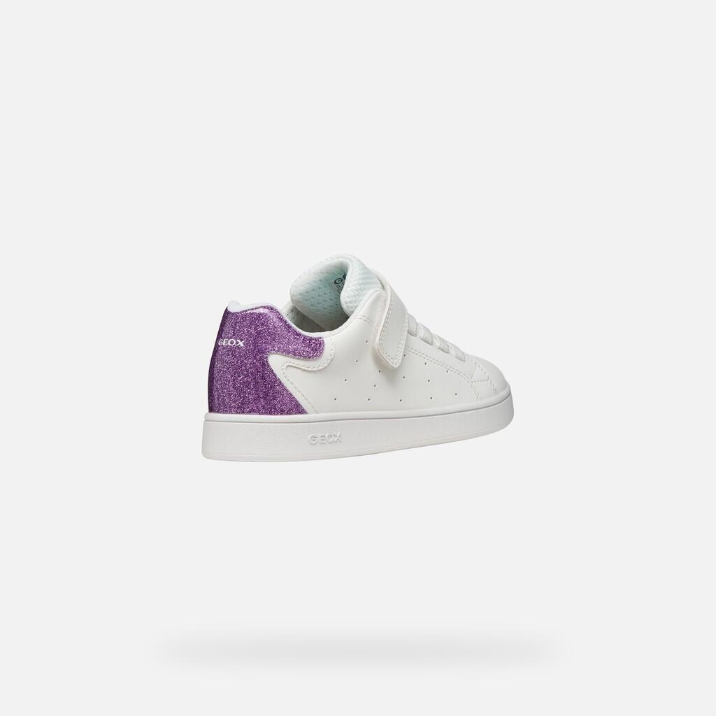Baskets Fille J ECLYPER GIRL Blanc/Lilas 6/7