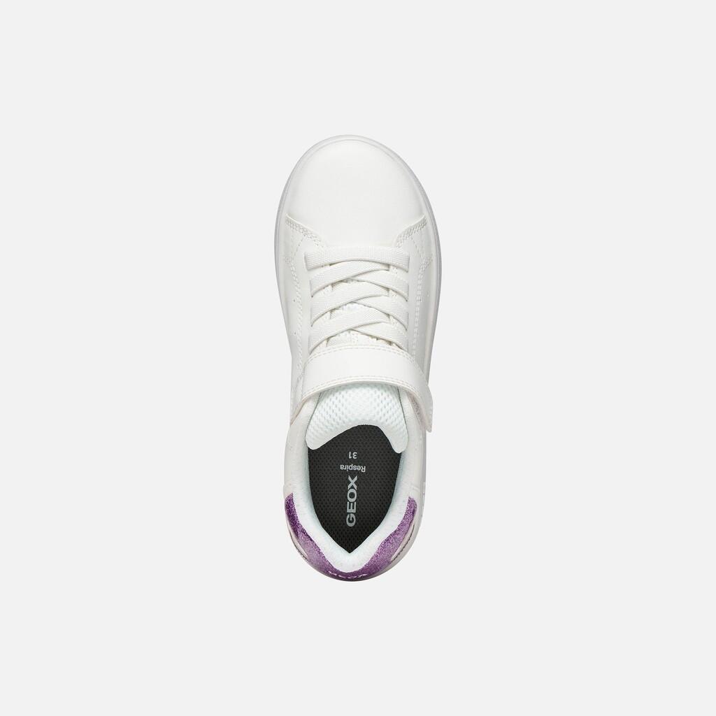 Baskets Fille J ECLYPER GIRL Blanc/Lilas 7/7