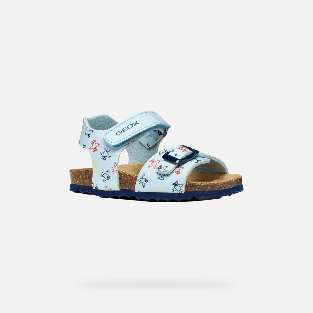Sandales Bébé Garçon B SANDAL CHALKI BOY Bleu Clair 4/7