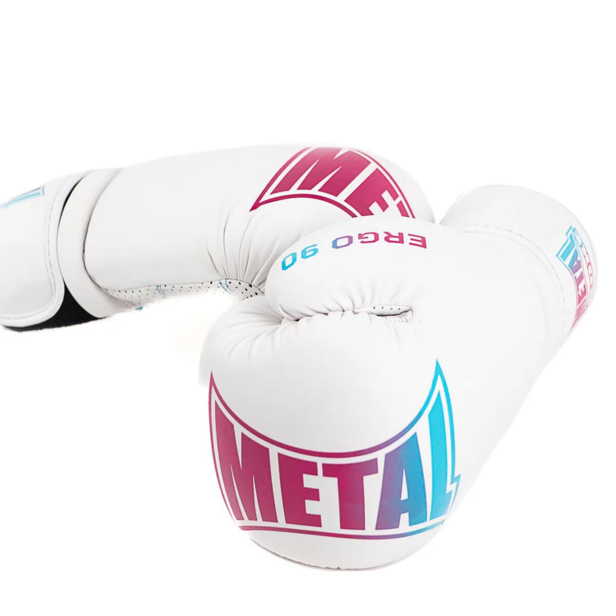 Boxhandschuhe Metal Boxe Ergo90 Miami Vibe Weiss 12 oz 3/5