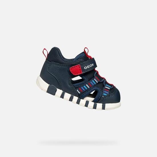 Sandales Bébé Garçon B SANDAL IUPIDOO BOY Bleu Marine/Rouge