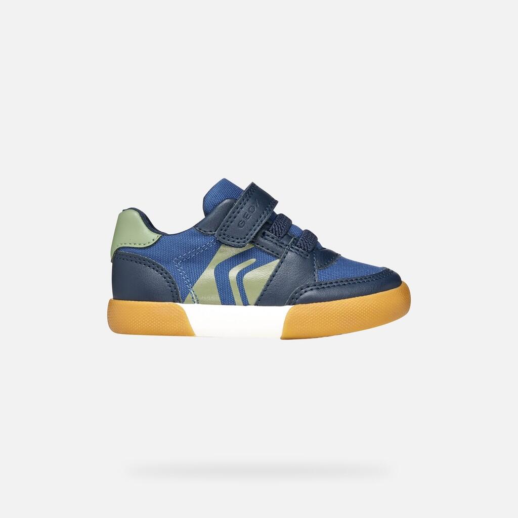 Baskets Bébé Garçon B GISLI BOY Bleu Marine/Vert Olive 2/7