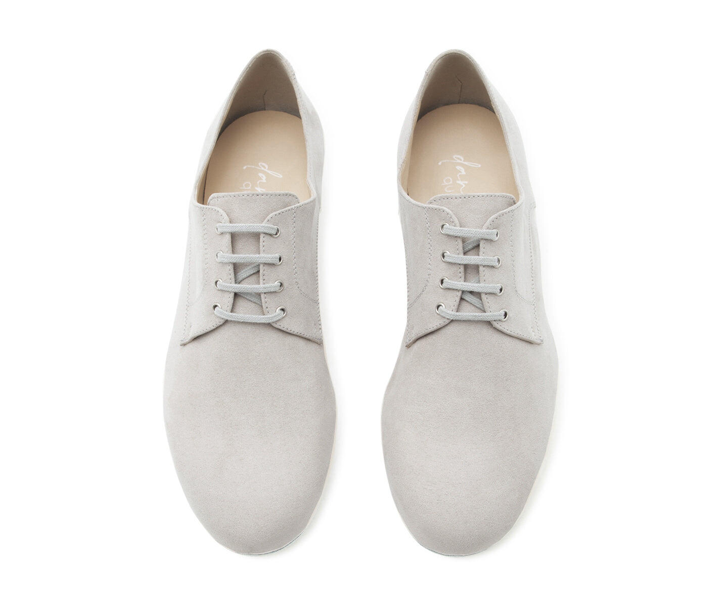 Noble Tanzschuhe in Grau Wildleder 3/5