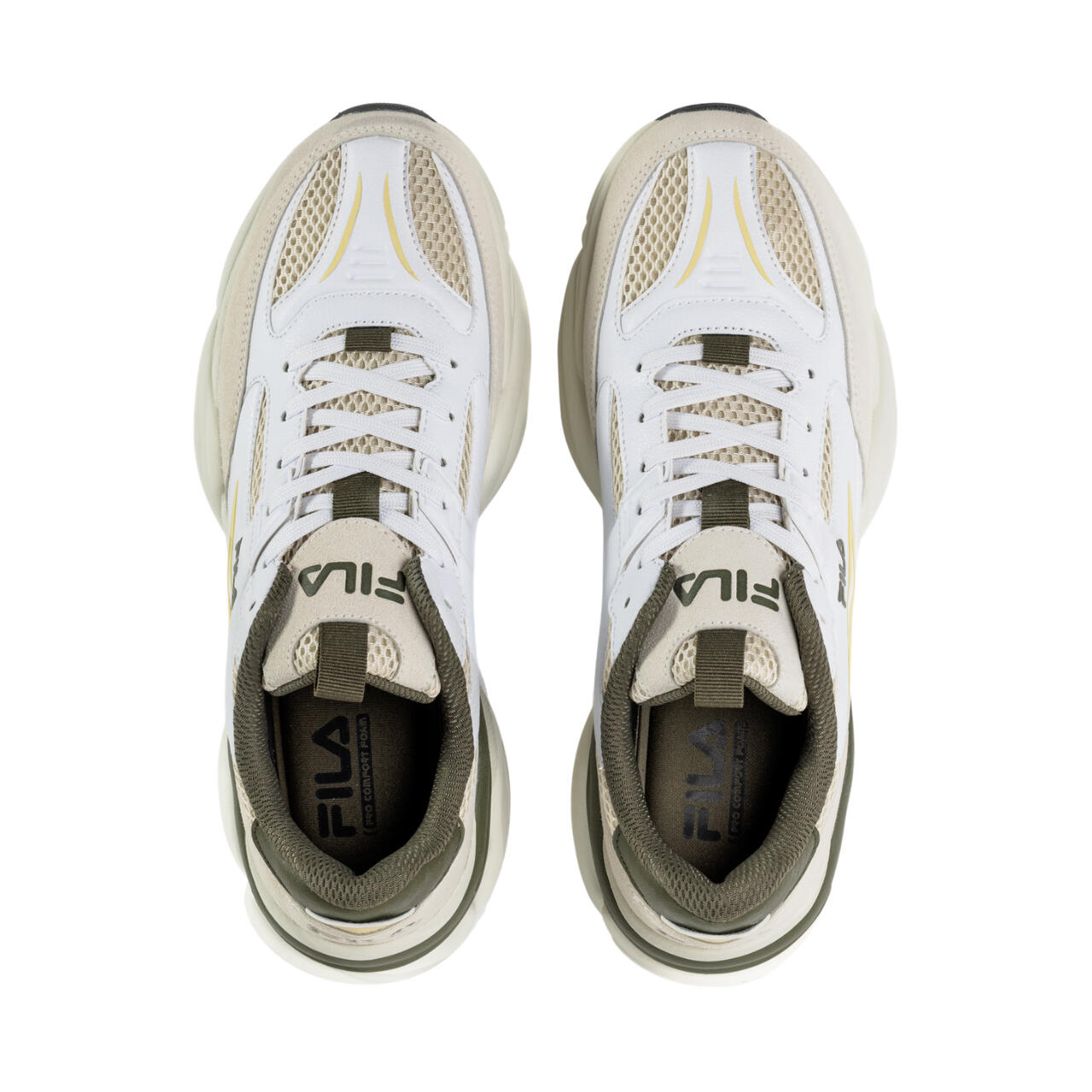 Baskets Fila homme mesh beige 4/6