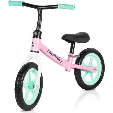 Rower biegowy w kolorze różowo-turkusowo-białym, rozmiar: 10