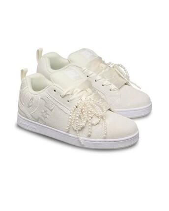 Chaussures en cuir COURT GRAFFIK Vert Femme