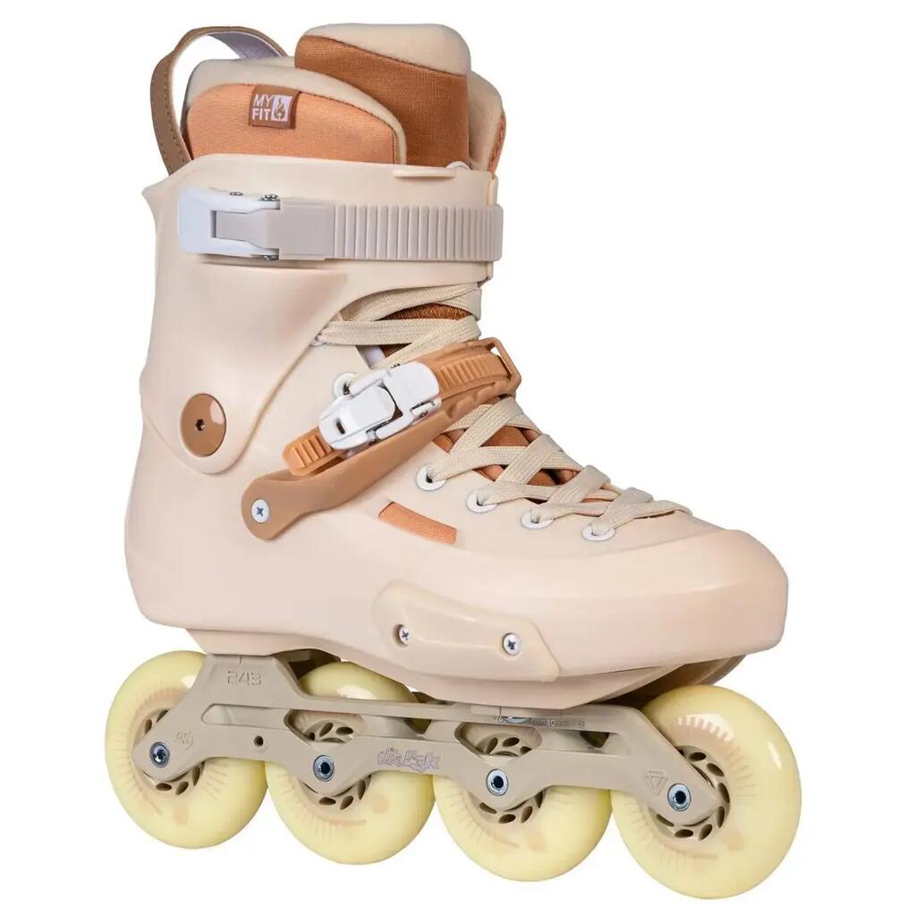 POWERSLIDE Zoom Pro 80 Sand 80 mm Brown adult Recreational Roller Skates