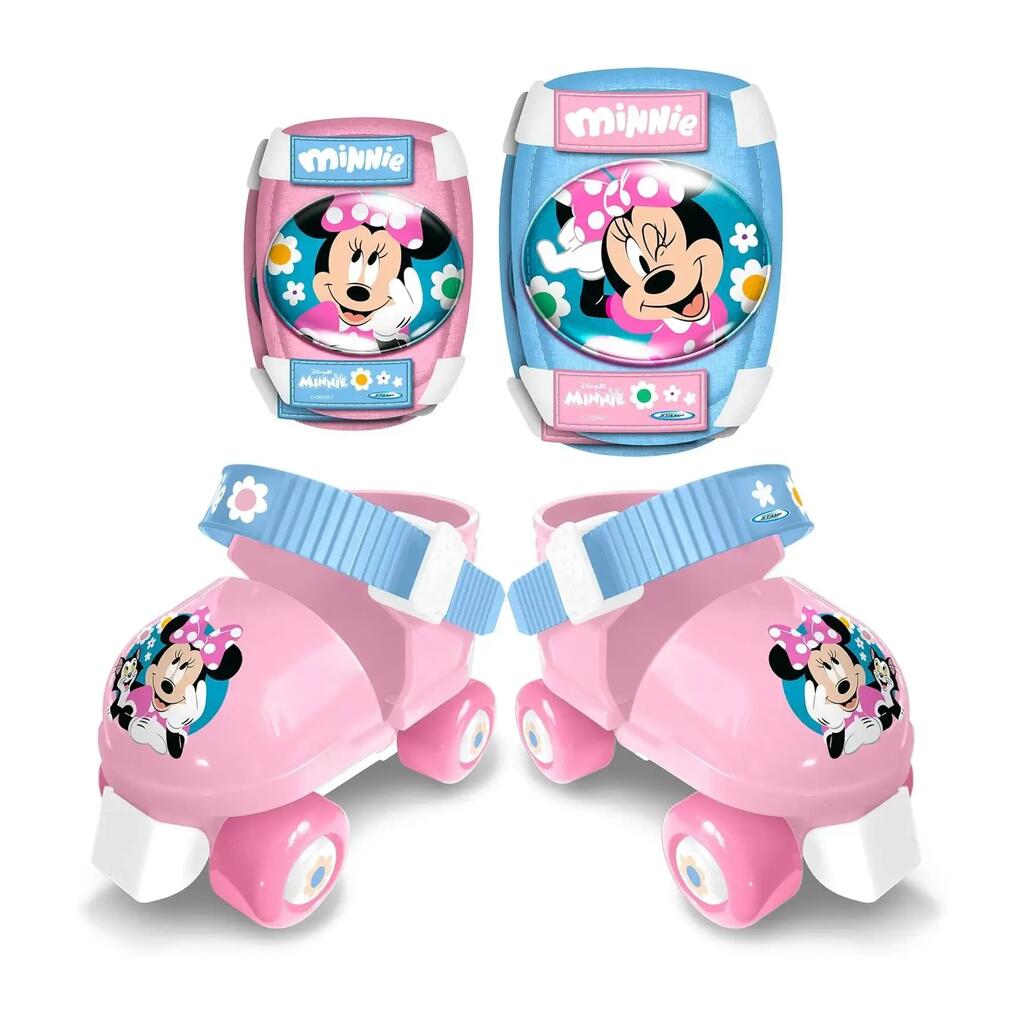 Kids' Roller Skates and Protection Set Minnie Mouse EU 23-27 Pink