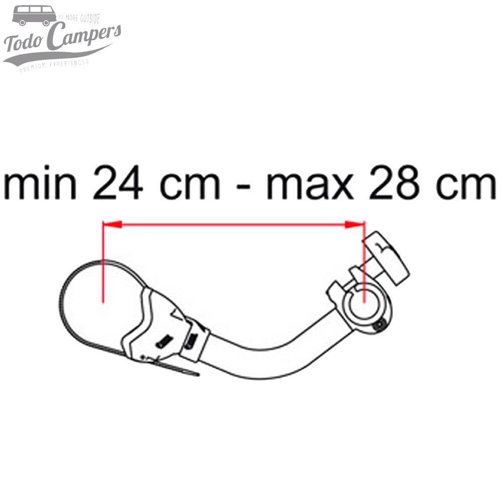 Portabicicletas Fiamma Carry Bike 200 DJ (doble puerta trasera) 4/6