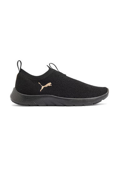 Puma Softride Premier Slip-On Strick-LaufschuheDamen 309834 09 Black Gold