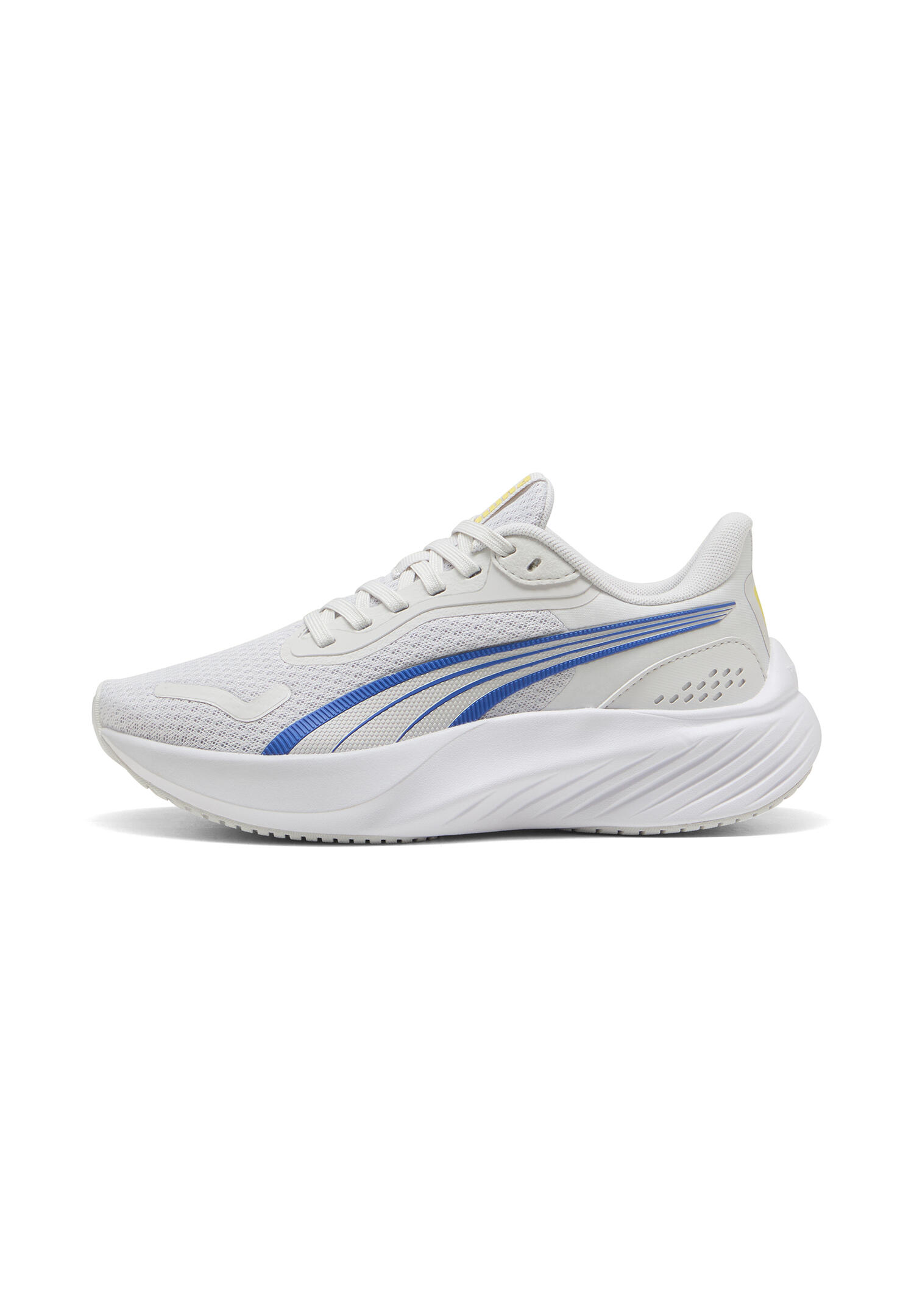 PUMA Pounce Lite Jr kids indoor trainers 401512 14 Gray Sapphire-Pineappie Ice 2/5