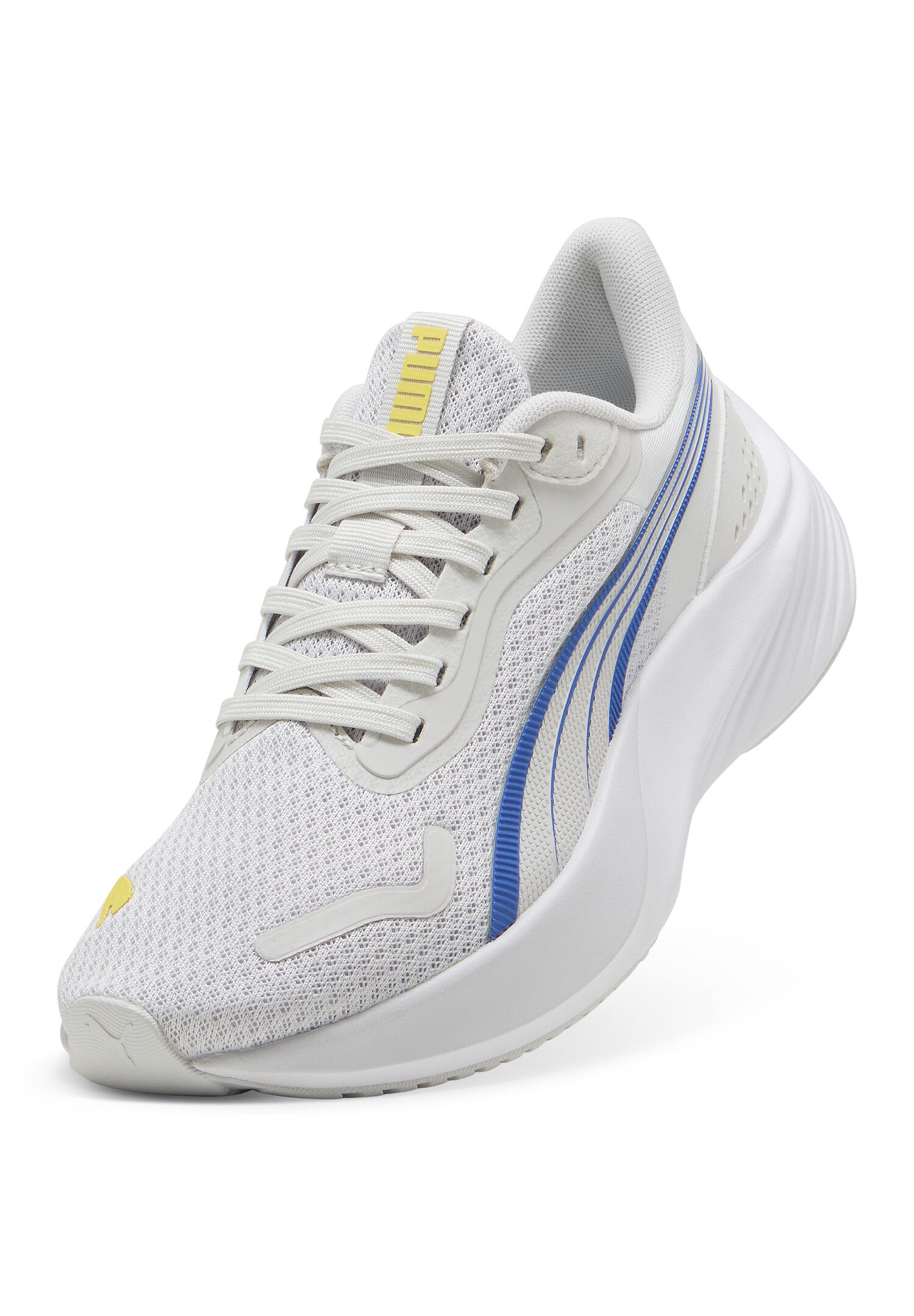 PUMA Pounce Lite Jr kids indoor trainers 401512 14 Gray Sapphire-Pineappie Ice 5/5