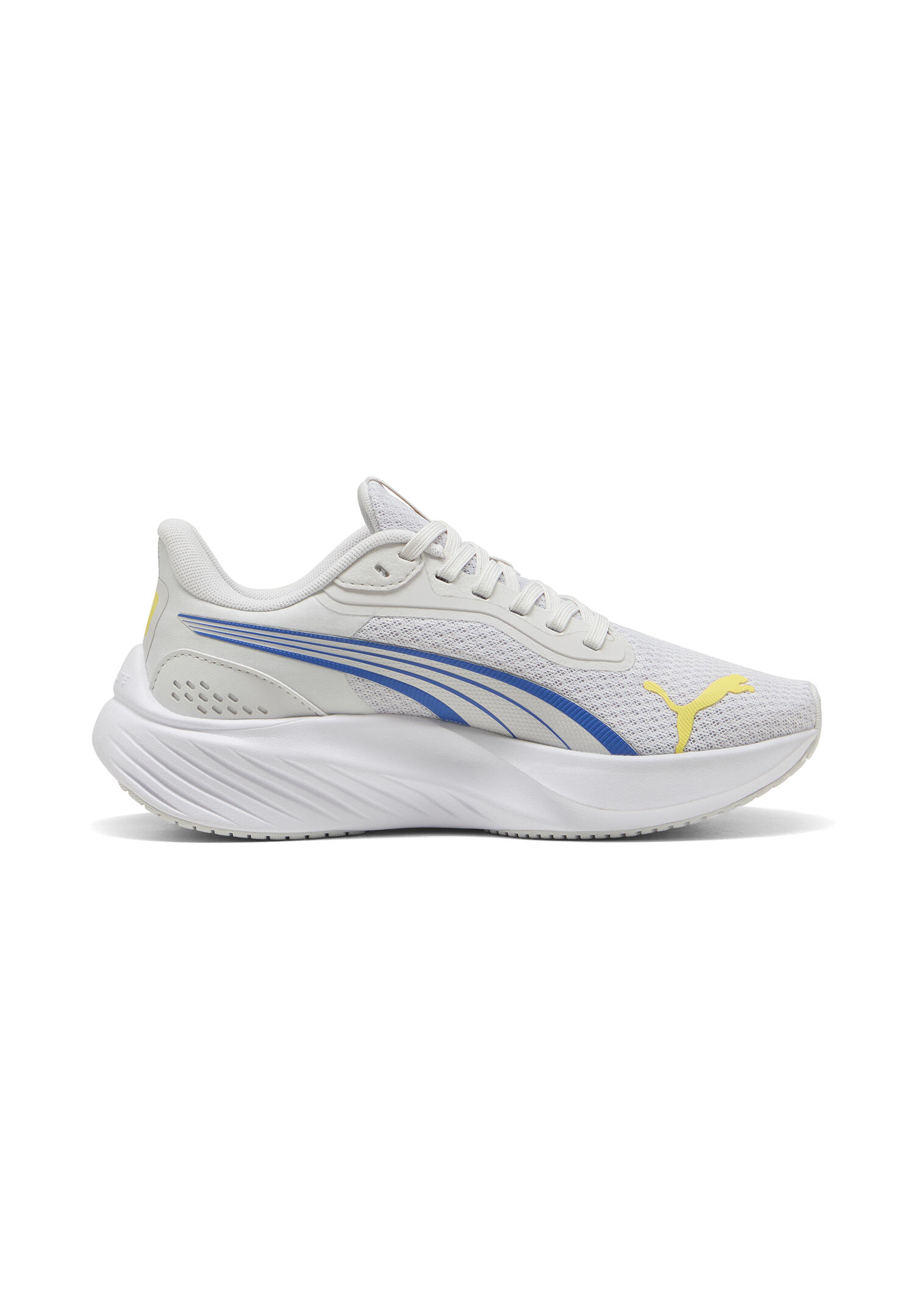 PUMA Pounce Lite Jr kids indoor trainers 401512 14 Gray Sapphire-Pineappie Ice 4/5